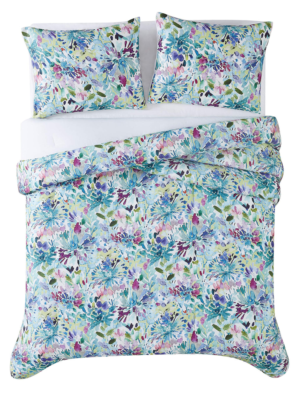 Christian Siriano - CS3437KG-1500 Dhalia Botanical Floral Comforter Sets King - Diamond Home USA