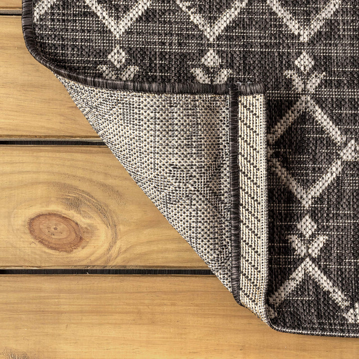JONATHAN Y Trebol Moroccan Geometric Textured Weave Indoor/Outdoor Area Rug