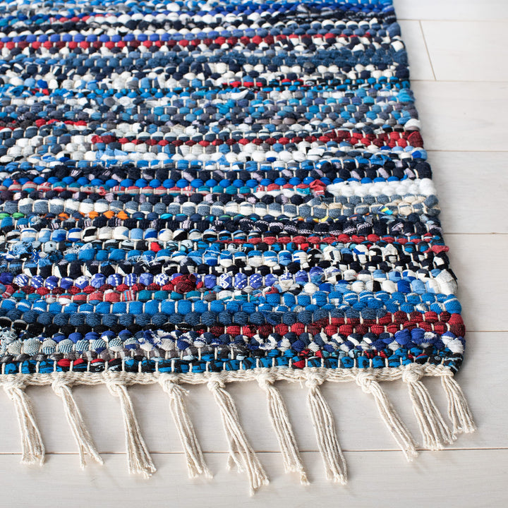 SAFAVIEH Rag Rug llection Accent Rug - 2'6" x 4' Multi Handmade Boho Stripe - Diamond Home USA