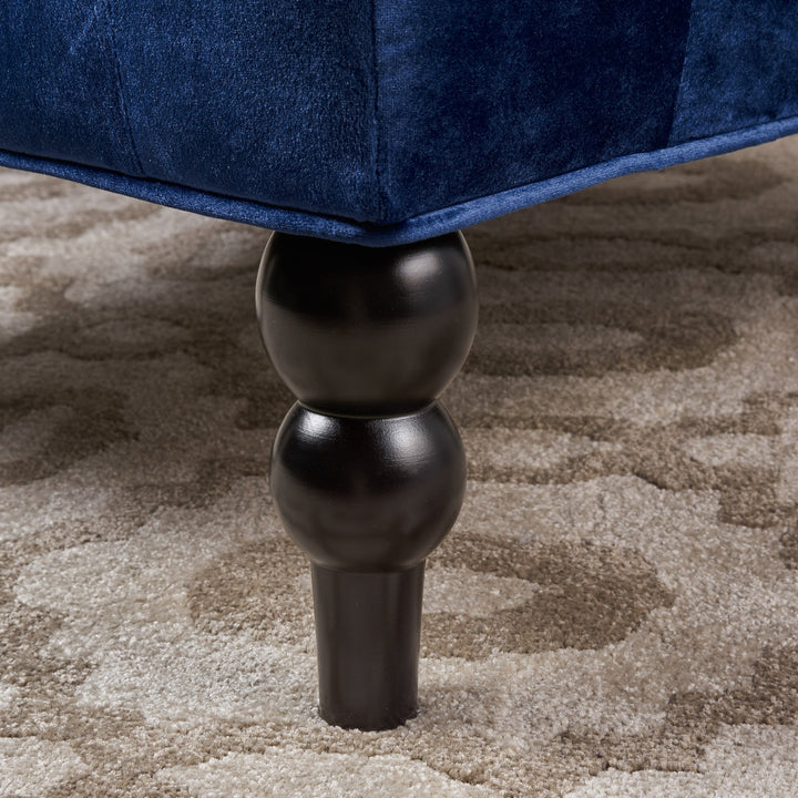 Christopher Knight Home Toddman High-Back Velvet Club Chair Navy Blue - Diamond Home USA