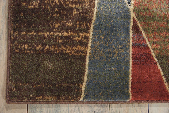 Nourison Expressions Multicolor Rectangle Area Rug 5-Feet 3-Inches by 7-Feet - Diamond Home USA