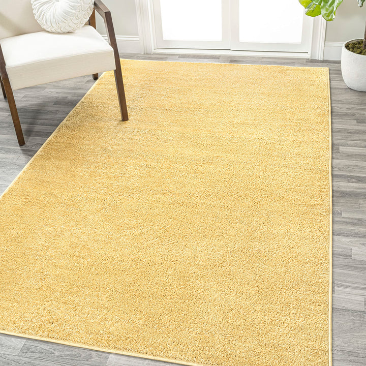 JONATHAN Y SEU100B-5 Haze id Low-Pile Indoor Area-Rug Casual Contemporary 5 X 8 - Mustard