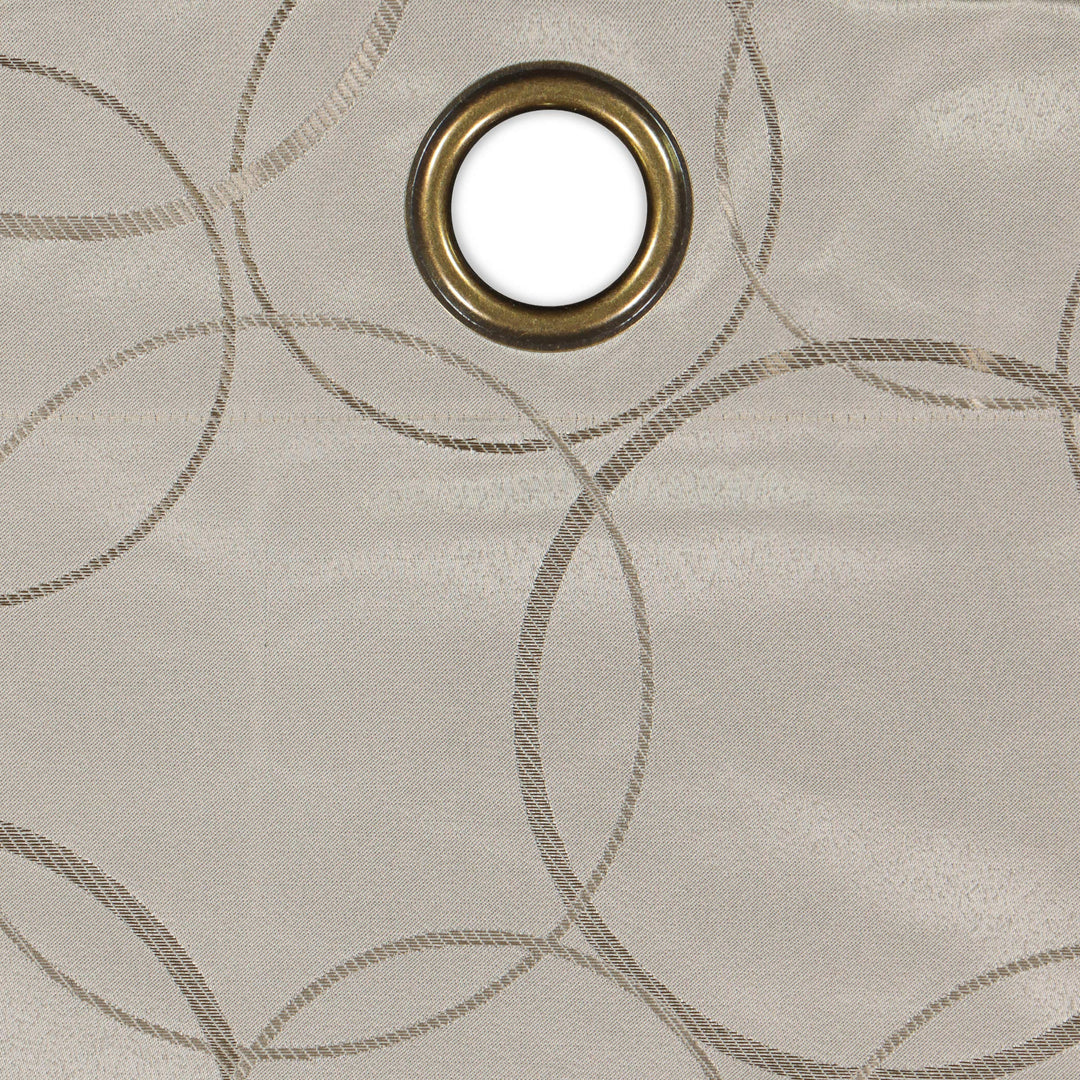ECIPSE Meridian Modern Blackout Thermal Grommet Window Curtain for Bedroom or 84 Inches - Linen - Diamond Home USA
