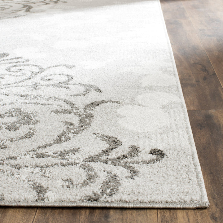 SAFAVIEH Adirondack Collection Area Rug - 6' x 9' Silver & Ivory Floral Glam - Diamond Home USA