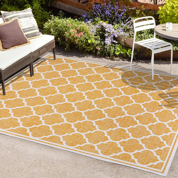 JONATHAN Y Zinnia Moroccan Trellis Textured Weave Indoor/Outdoor Area Rug