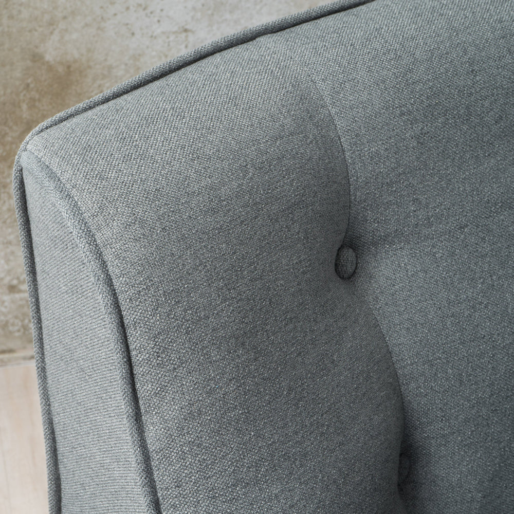 Christopher Knight Home Felicity Mid-Century Fabric Arm Chair Charcoal 9.5D x - Diamond Home USA