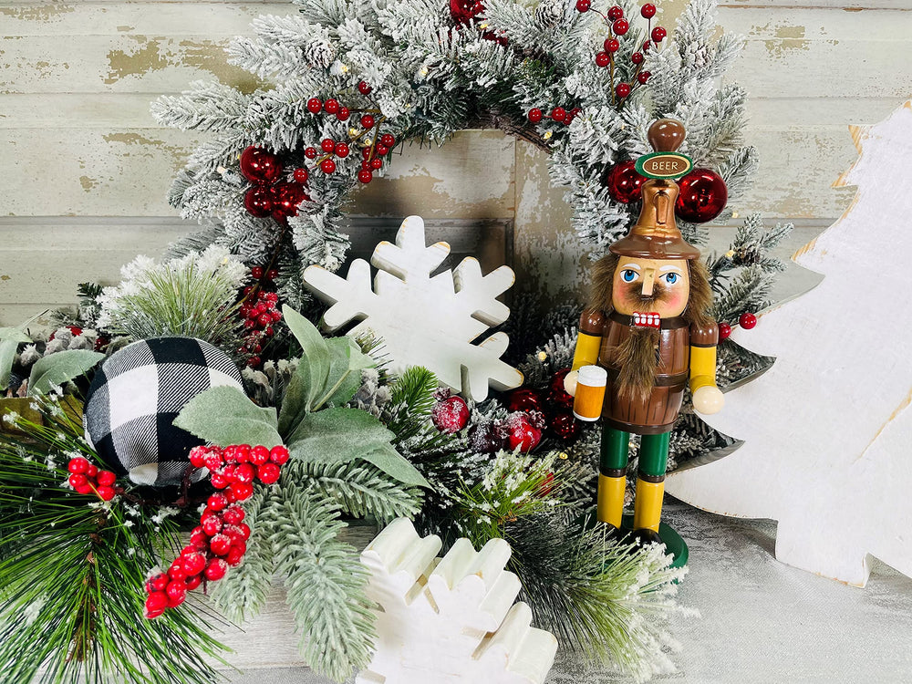 Santa's Workshop 70784 Beer Meister Nutcracker 14" - Diamond Home USA