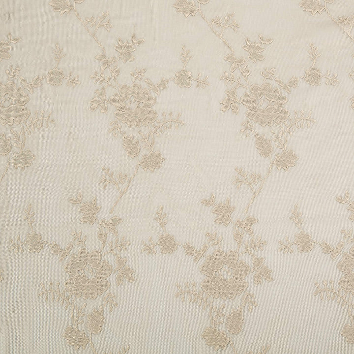 No. 918 Alison-Tr Floral Lace Sheer Rod Pocket Kitchen Curtain Swag Pair 58" x - Diamond Home USA