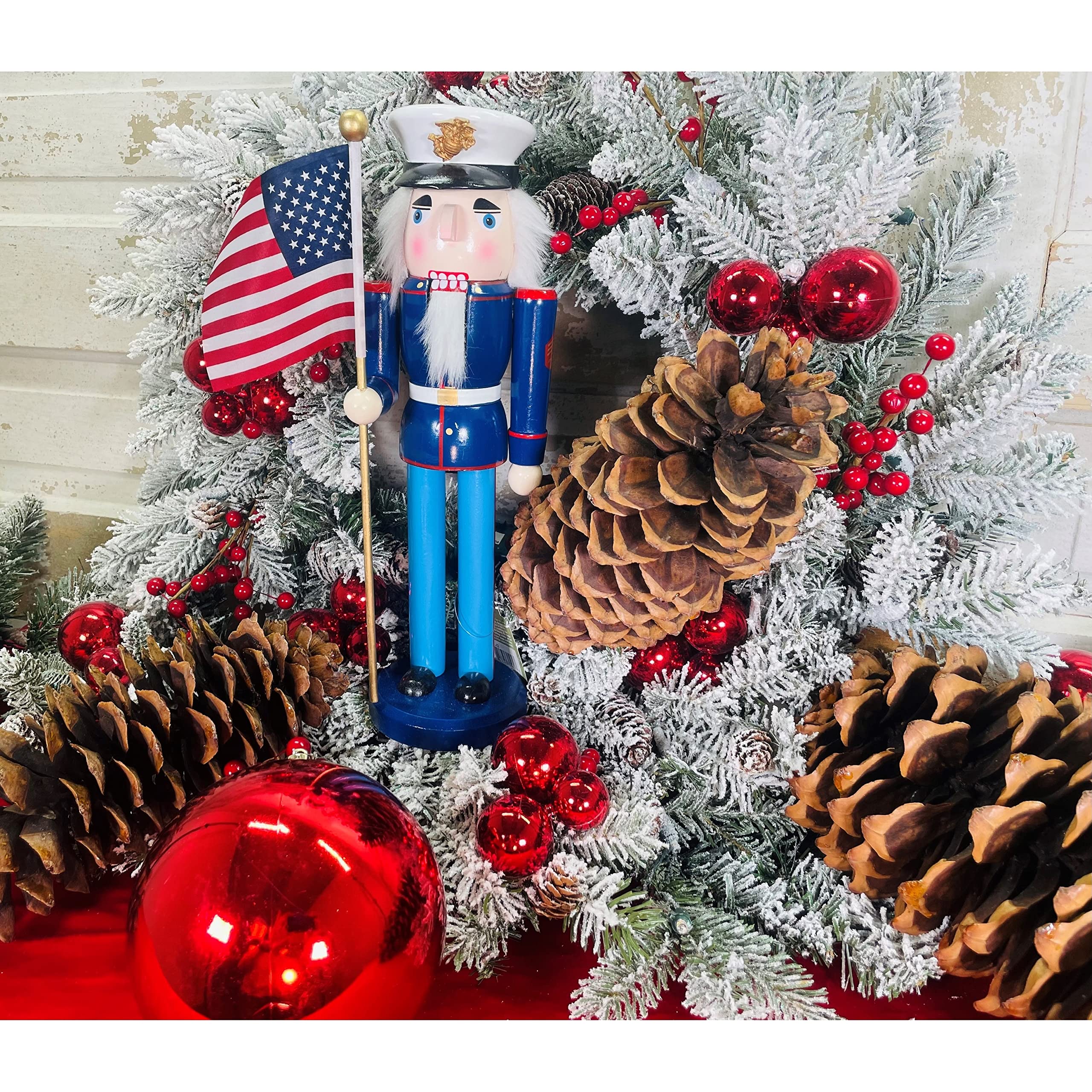 Santa's Workshop Marine Nutcracker - Thumbnail 3