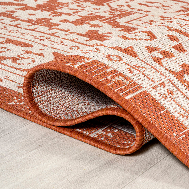 JONATHAN Y Rozetta Medallion Textured Weave Indoor/Outdoor Area Rug
