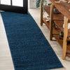 JONATHAN Y SEU100C-212 Haze Solid Low-Pile Indoor Runner Rug Coastal Bohemian 2 X 12 - Navy