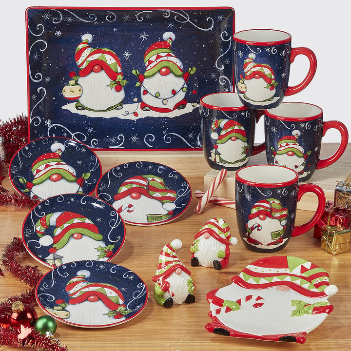 Certified International Holiday Magic Gnomes 16 oz. Mugs Set of 4 4 Count - Diamond Home USA