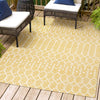 JONATHAN Y SMB108G-9 Ourika Moroccan Geometric Textured Weave Indoor Outdoor 9 X 12 - Yellow/Cream