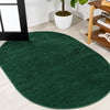 JONATHAN Y SEU100L-5OV Haze Solid Low-Pile Indoor Area Rug Coastal Bohemian 5 X 8 Oval - Emerald