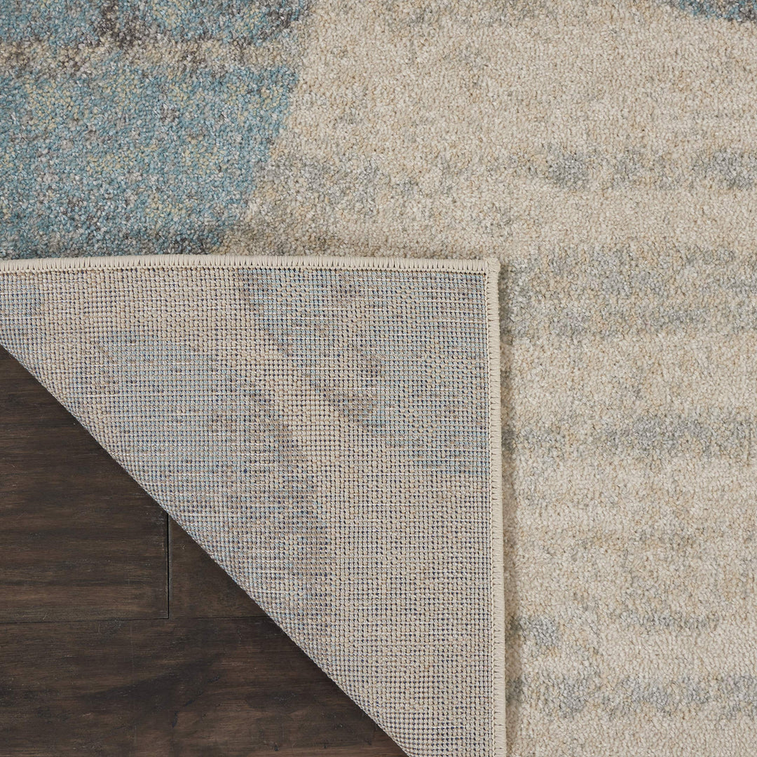 Nourison Tranquil Botanical Ivory/Light Blue 8' x 10' Area -rug Easy -cleaning - Diamond Home USA