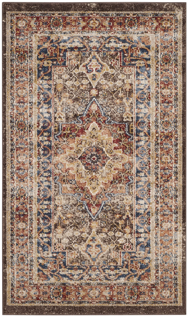 SAFAVIEH Bijar Collection Accent Rug - 3' x 5' Brown & Rust Traditional Oriental - Diamond Home USA