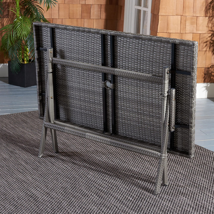 Safavieh PAT7503A Outdoor Collection Akita Rectangle Folding Table