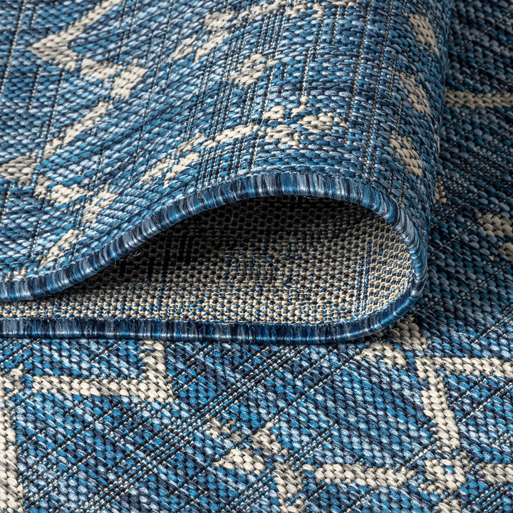 JONATHAN Y Trebol Moroccan Geometric Textured Weave Indoor/Outdoor Area Rug