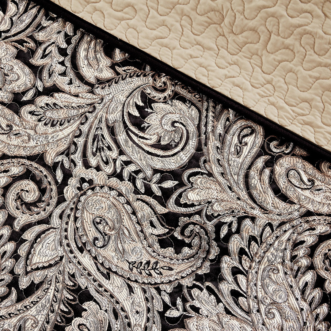 6 Piece Earthy Floral Paisley Theme Coverlet Set King/Cal King Size All Over - Diamond Home USA