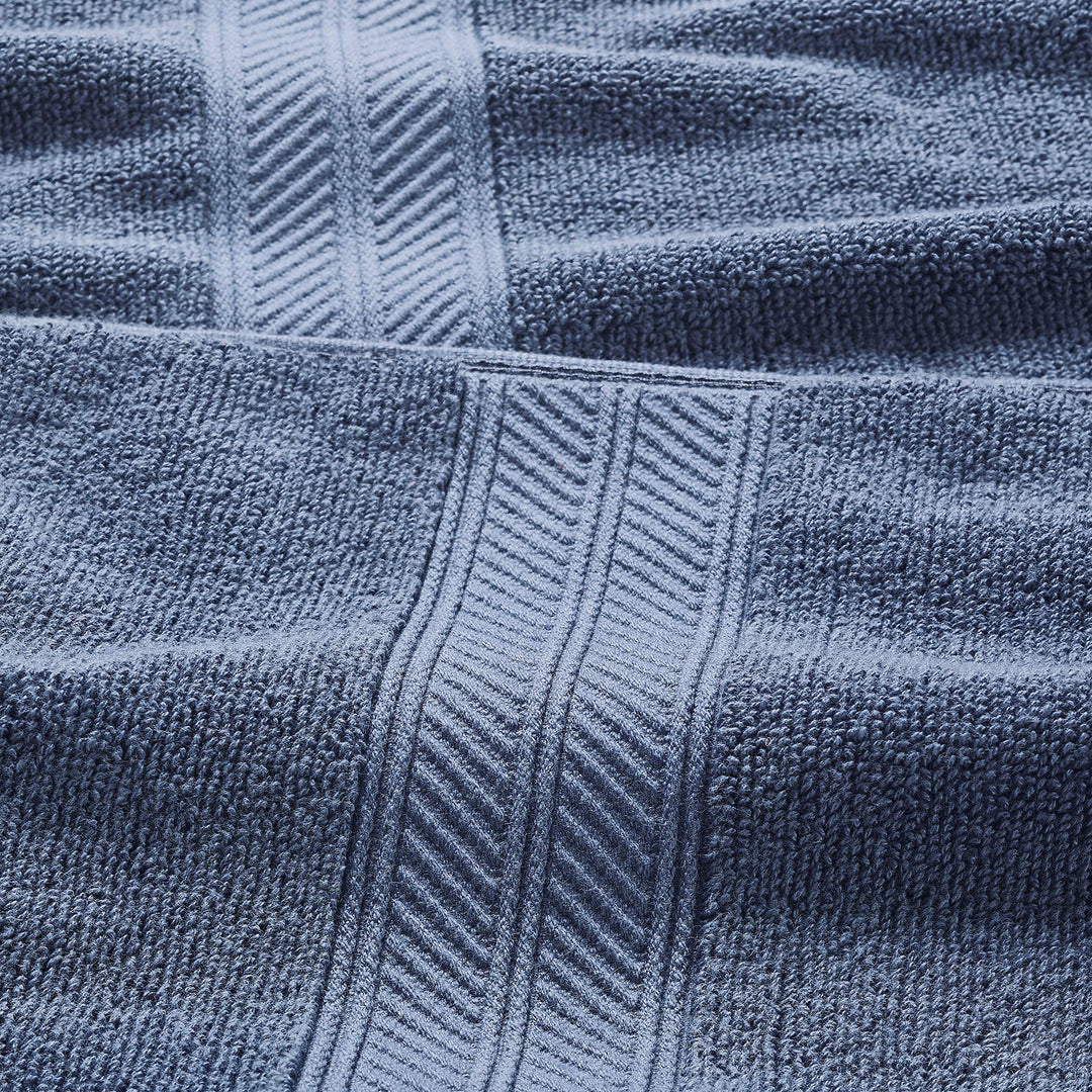 Modern Threads Trefoil Filigree 6-Piece Reversible Yarn Dyed Jacquard Towel