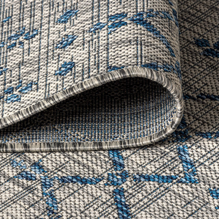 JONATHAN Y Trebol Moroccan Geometric Textured Weave Indoor/Outdoor Area Rug