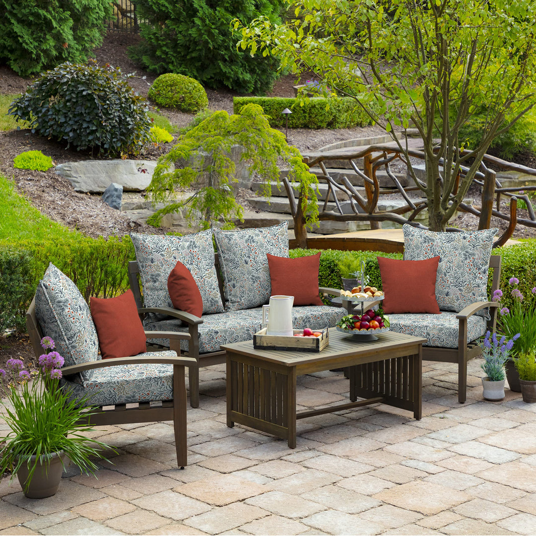 Arden lections Outdoor Deep at t 24 x 24 Rain-Proof Fade Resistant Deep - Diamond Home USA