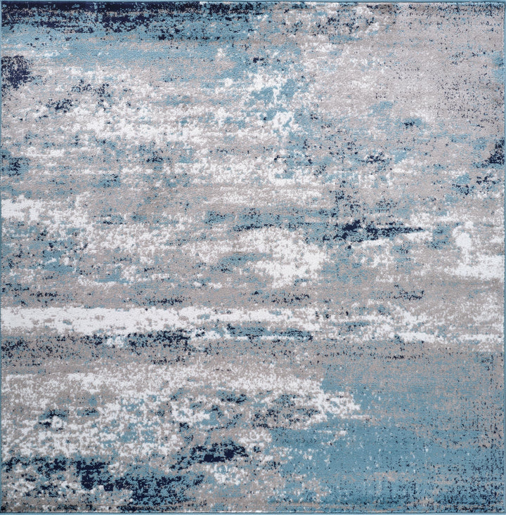Rugshop Distressed Abstract Watercolor Area Rug