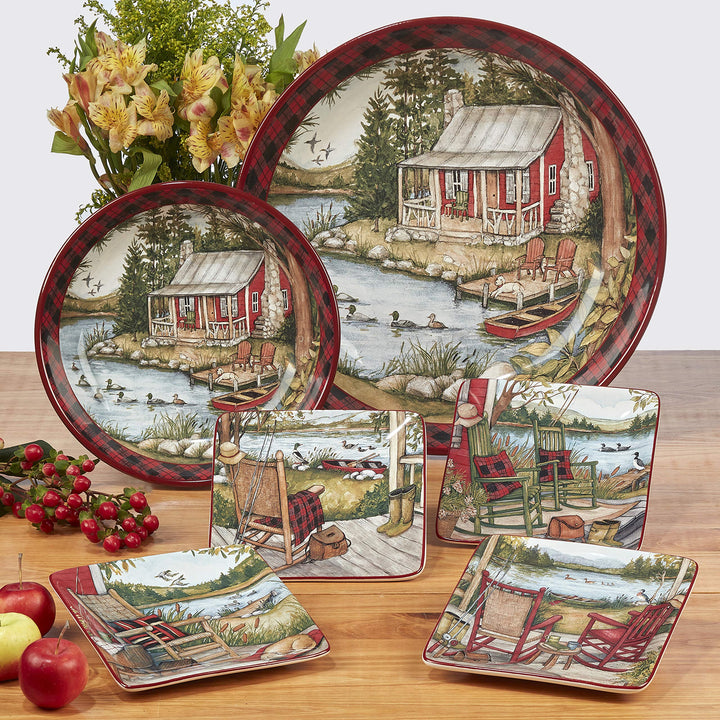 Certified International Lake Retreat 120 oz. Serving Bowl - Diamond Home USA