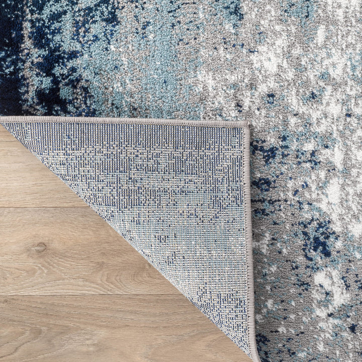 Rugshop Distressed Abstract Watercolor Area Rug
