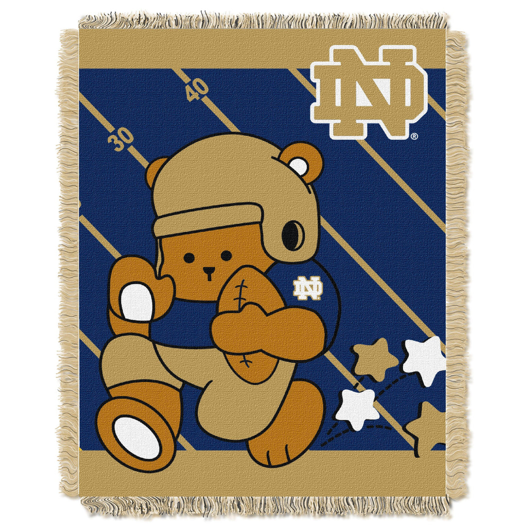 The Northwest Company NCAA Notre Dame Fighting Irish Unisex-Baby Woven 36" x 46" - Notre Dame