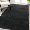 JONATHAN Y SEU100I-6 Haze Solid Low-Pile Indoor Area Rug Coastal Bohemian 6 X 9 - Black