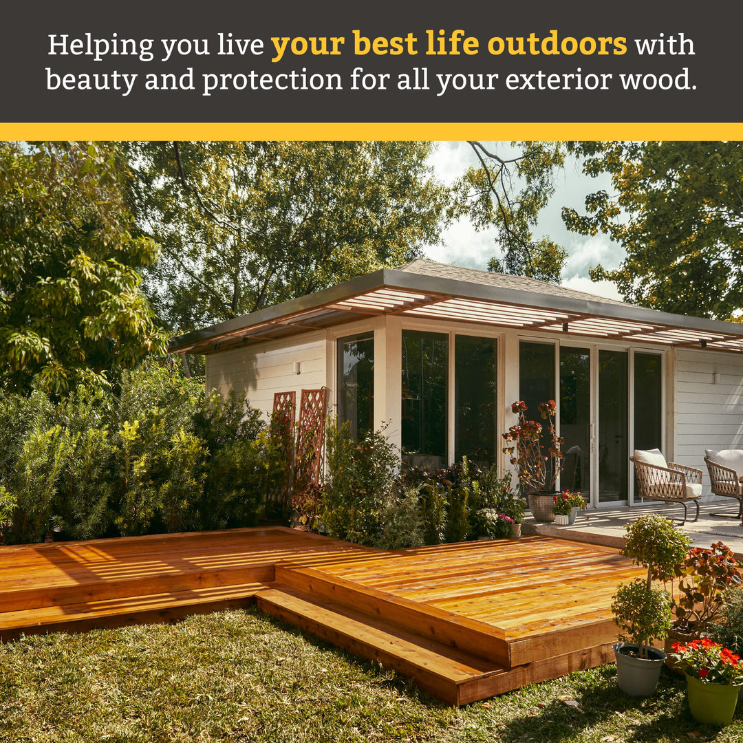 Cabot Wood Toned Stain + Sealer Low VOC Exterior Natural Wood Stain Pacific - Diamond Home USA