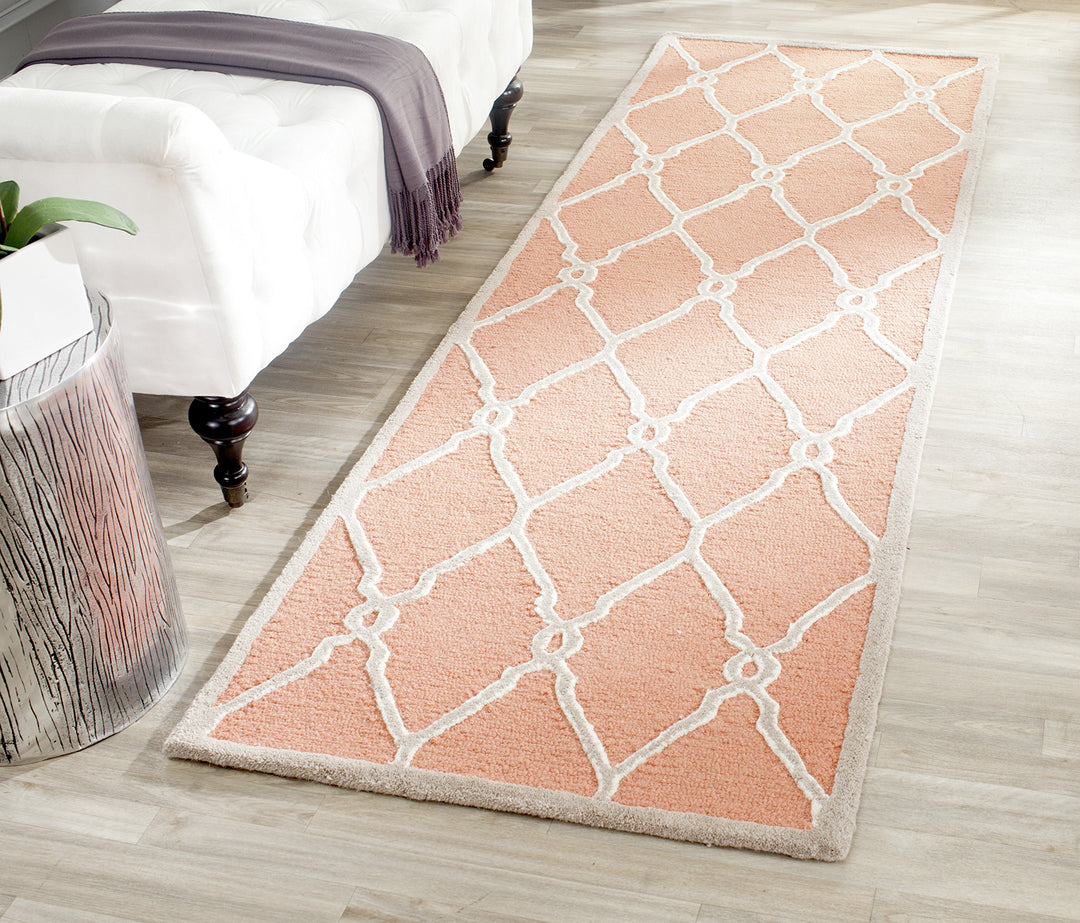 SAFAVIEH Cambridge Collection Accent Rug - 3' x 5' Coral & Ivory Handmade - Diamond Home USA