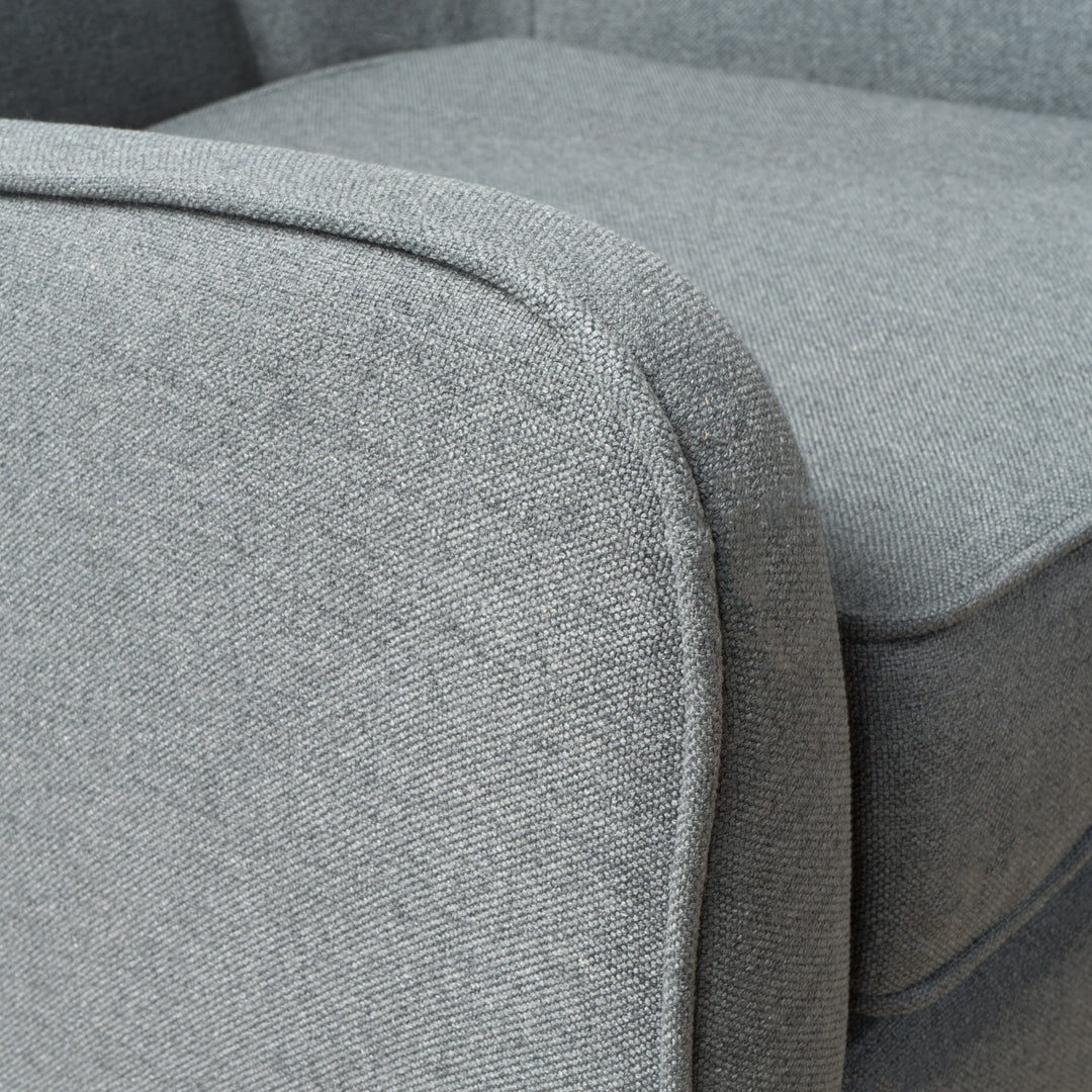 Christopher Knight Home Felicity Mid-Century Fabric Arm Chair Charcoal 9.5D x - Diamond Home USA