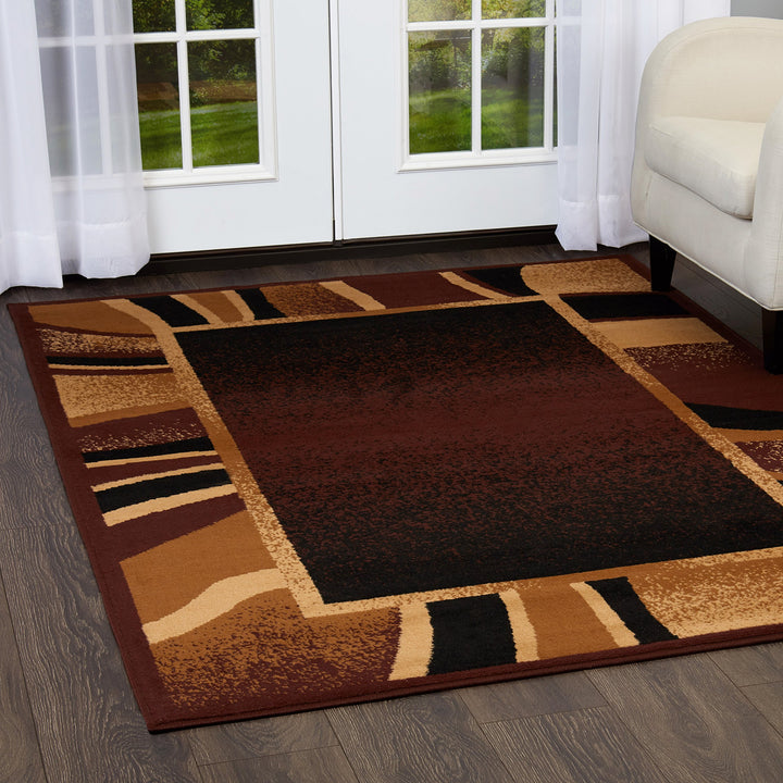 Home Dynamix Lyndhurst Rotana Modern Area Rug Contemporary Blue/Gray/Ivory