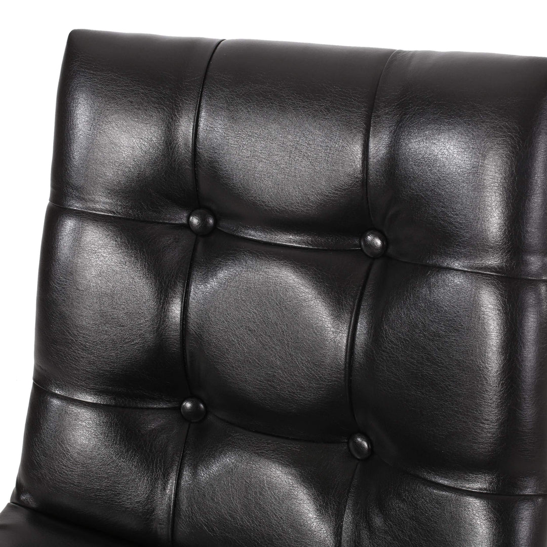 Christopher Knight Home Pineview Tufted Barstools - Midnight Black/Gun Metal - Diamond Home USA