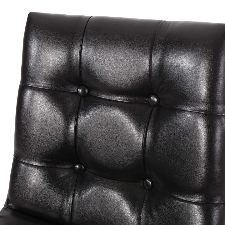 Christopher Knight Home Pineview Tufted Barstools - Midnight Black/Gun Metal - Diamond Home USA