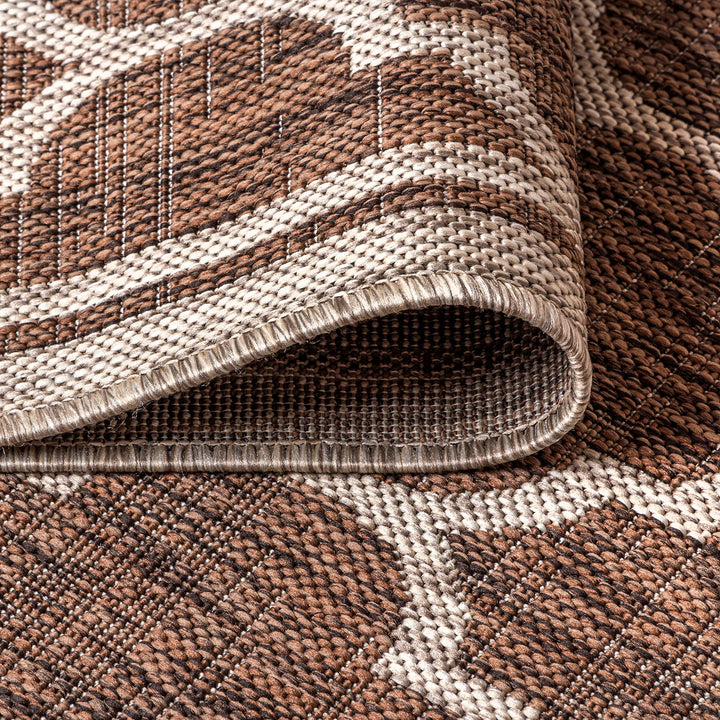 JONATHAN Y Zinnia Moroccan Trellis Textured Weave Indoor/Outdoor Area Rug