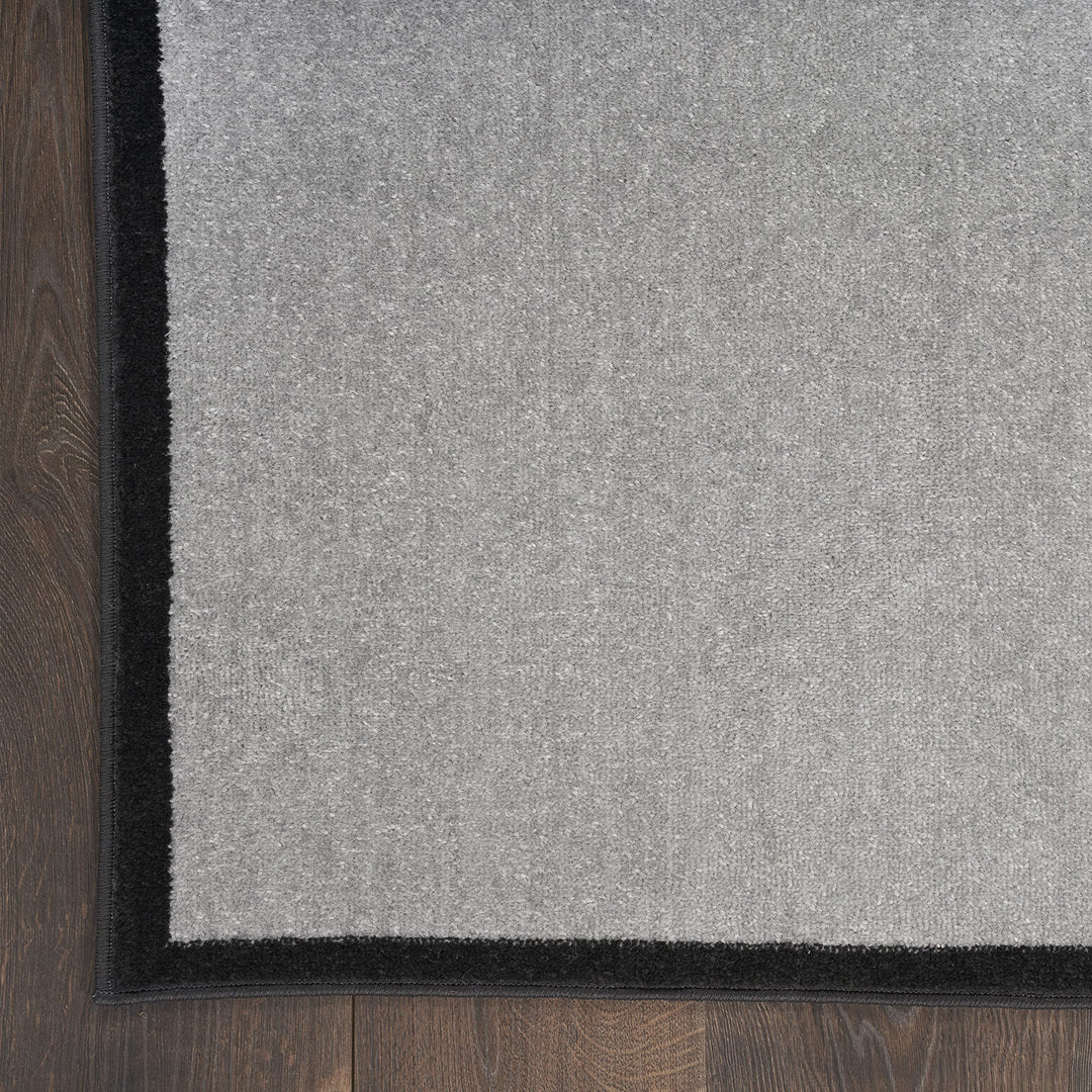Nourison Modern Passion Geometric Grey/Black 6' x 9' Area -Rug Easy -Cleaning - Diamond Home USA