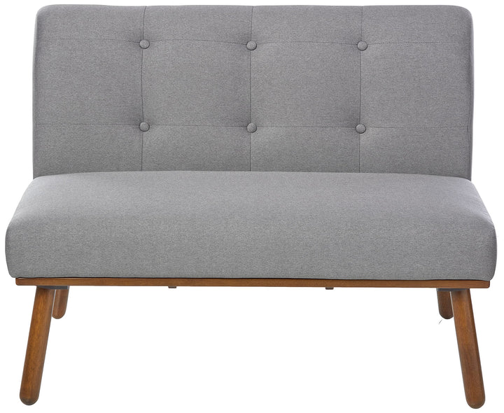 The Mezzanine Shoppe Playmate Upholstered Tufted Armless Loveseat 40.5" Gray Grey - Diamond Home USA