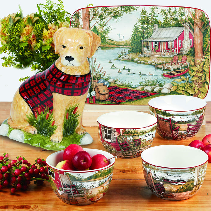Certified International Lake Retreat 120 oz. Serving Bowl - Diamond Home USA