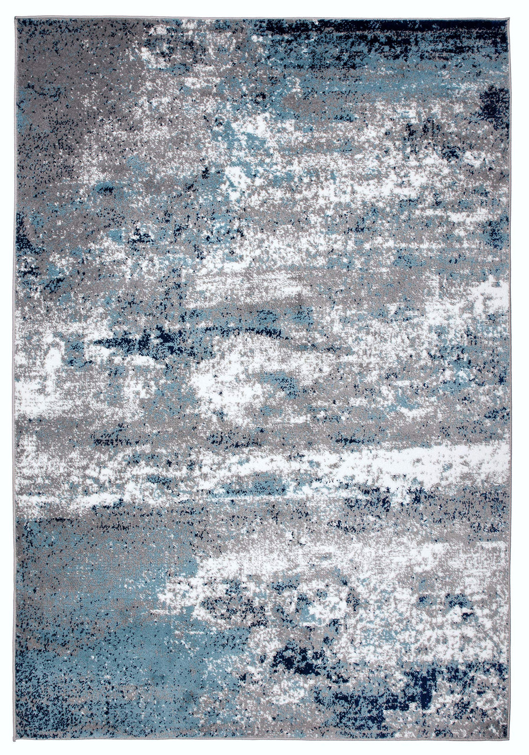 Rugshop Distressed Abstract Watercolor Area Rug