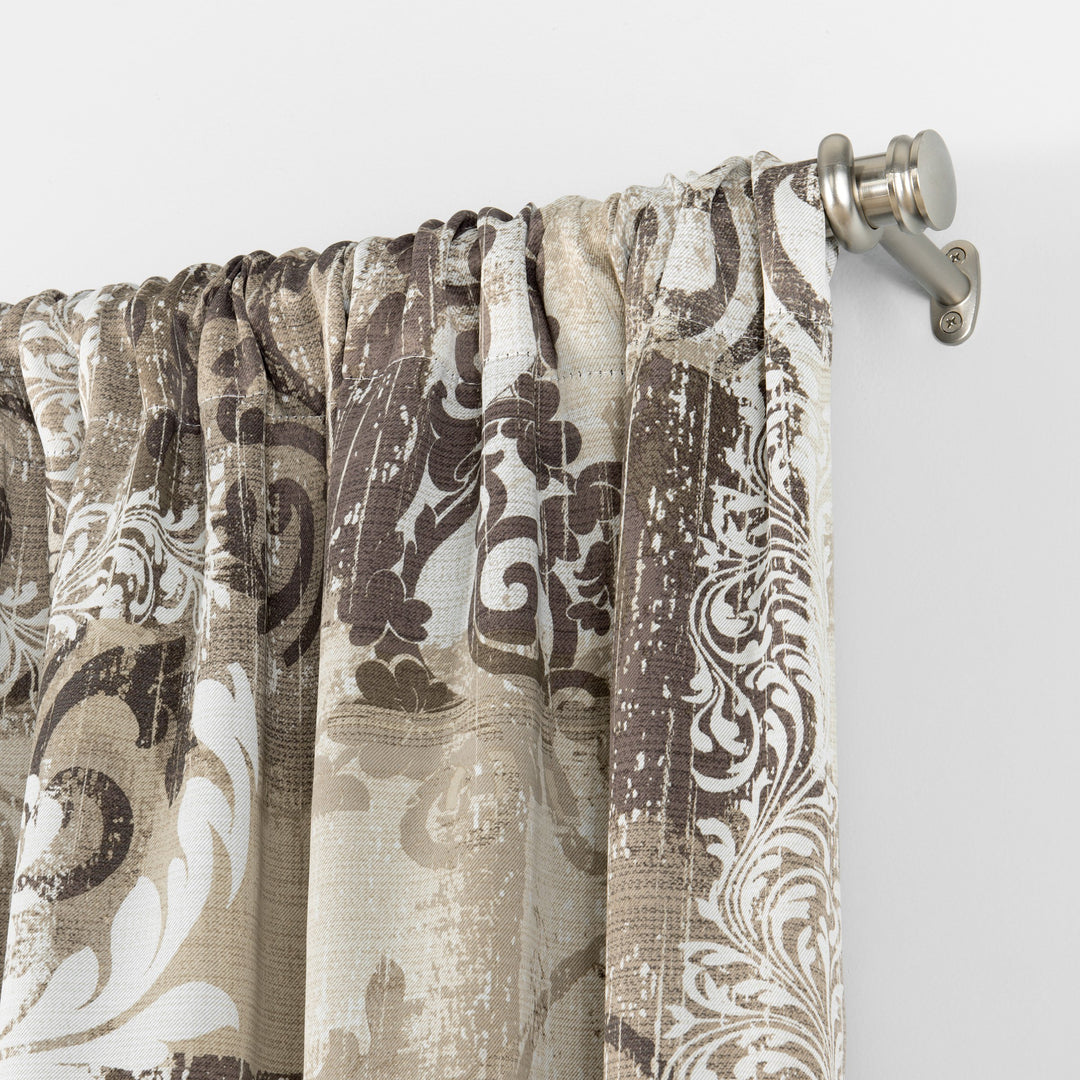 Eclipse hiswick Darkening Modern Farmhouse Blackout Thermal Rod Pocket Window 84 Inches - Spa - Diamond Home USA