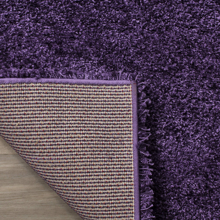 SAFAVIEH Milan Shag Collection Runner Rug - 2' x 12' Purple Solid Design - Diamond Home USA