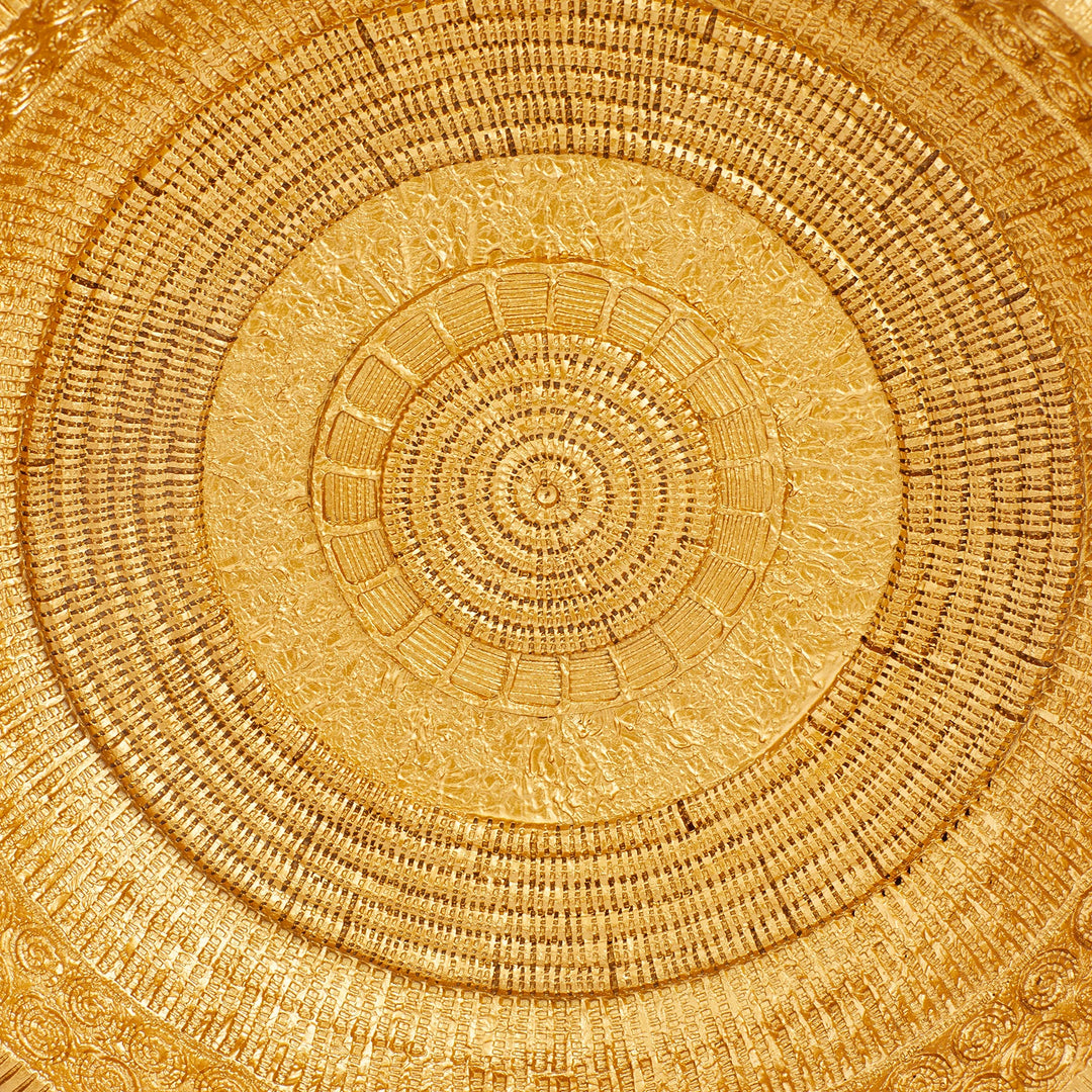 Gold Polystone Glam Sculpture 20 X 13 6 Abstract Polyresin - Diamond Home USA