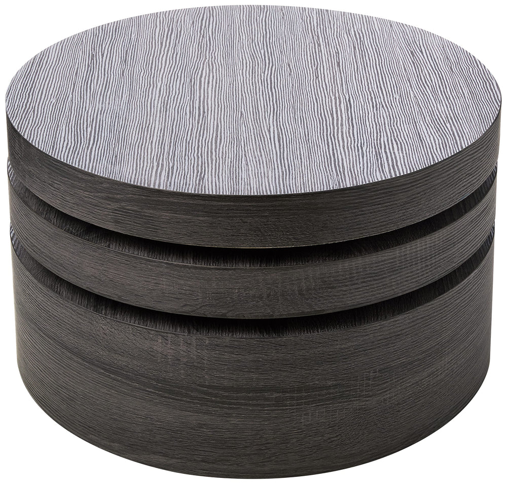 Christopher Knight Home CKH Small Oval Mod Rotatable Coffee Table Black - Diamond Home USA