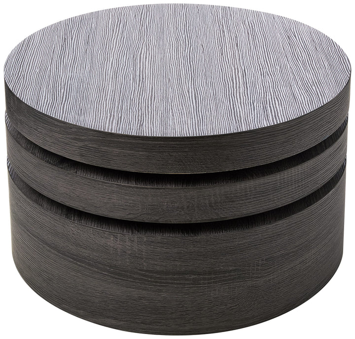 Christopher Knight Home CKH Small Oval Mod Rotatable Coffee Table Black - Diamond Home USA