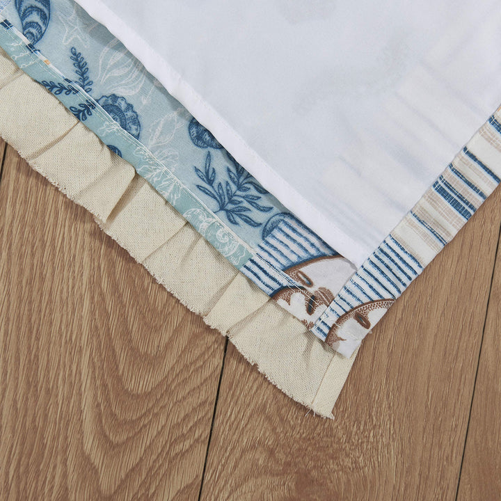 Greenland Home Key West Curtains 84"x84" Seafoam - Diamond Home USA