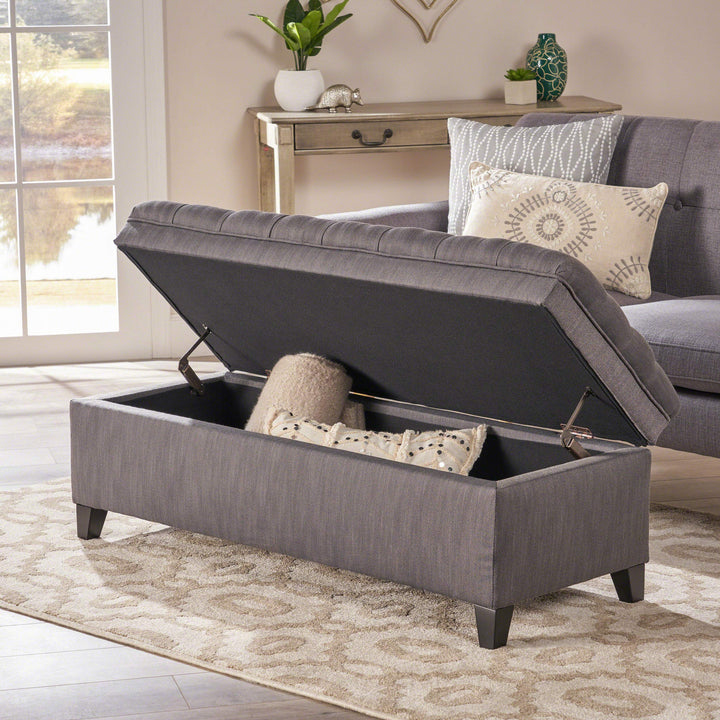 Christopher Knight Home Juliana Fabric Storage Ottoman