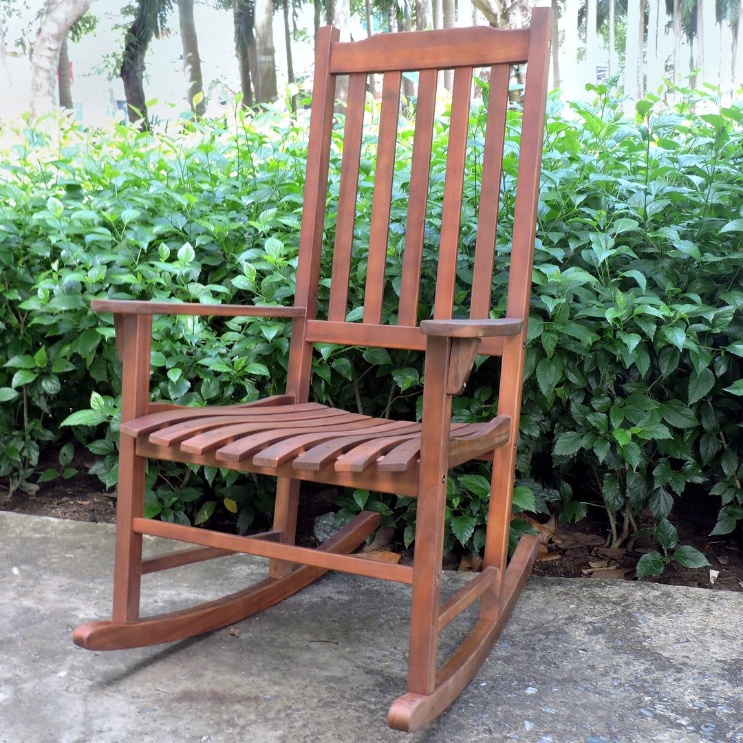 Merry Products MPG-PT41110 ocking Chair northbeam Natural Stained Traditional - Diamond Home USA